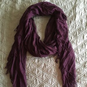 Plum purple light scarf